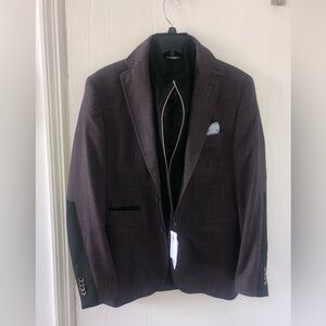 Men's Robert Graham Jetset Burgundy Blazer